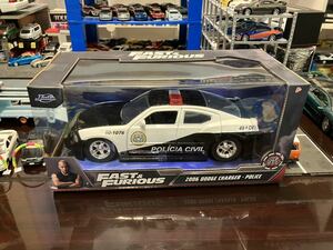 1/24 JADATOYS ワイルドスピード FAST&FURIOUS2006 ダッジ チャージャー ポリス パトカー 劇中車 未開封 ミニカー