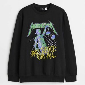 H&M METALLICA メタリカ S スウェット バンドT 古着 裏起毛