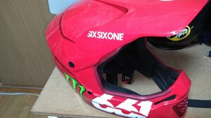 661 SIX SIX ONE ヘルメット モトクロス オフロードヘルメット レッド　バイク　現状品