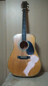 YAMAKI アコースティックギター アコギ 弦楽器 シール汚れあり 現状品