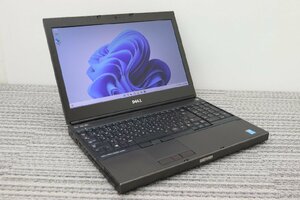 N【i7第4世代】DELL / Precision M4800 /CPU：core i7-4810MQ@2.80GHz / メモリ：8GB / HDD：500GB / Windows11 Pro