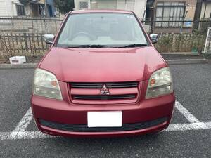 1円でも売り切り 三菱 ディオン 最終型 Mitsubishi Dion 2.0 サンクス 車検付 ETC ミニバン　7人乗り TA-CR6W