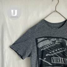 ＼Tシャツ／グレー　半袖　NIRVANA　古着 　プリント　M_画像1