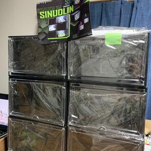 新品未使用★SINUOLIN★シューズボックス、シューズケース★6個セット★シューズラック コレクション