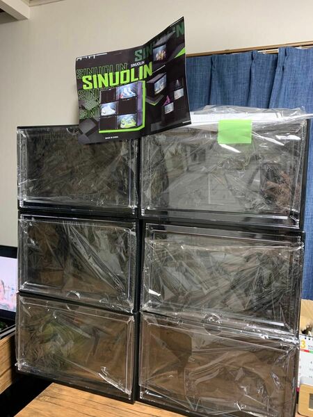 新品未使用★SINUOLIN★シューズボックス、シューズケース★6個セット★シューズラック コレクション