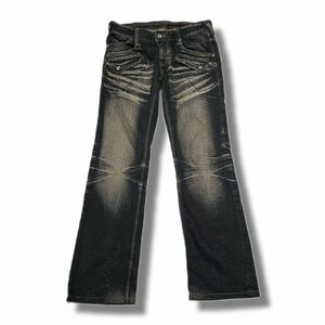 00's NCFM damage flare denim pants nicole club for men rare archive goa ifsixwasnine kmrii share spirit lgb 14th addiction