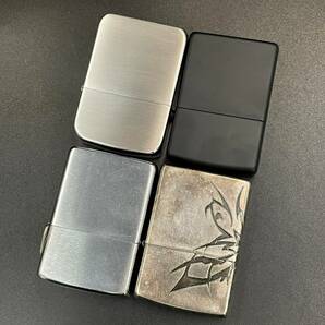 ZIPPO ジッポ レギュラータイプ 無地 1980年製/蝶 2005年製 USA製/DOLPHIN 2003年製 USA製/ブラック 2014年製 USA製/2429653/CDK67-8の画像3