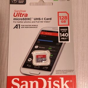 新品●サンディスクultra 128GB マイクロSDカード