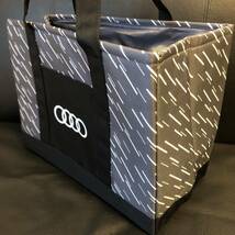 未使用★アウディ Audi　クーラートートバッグ 黒×グレー 保冷バッグ エコバッグ ショッピングバッグ　純正ノベルティ★非売品ノベルティ_画像3