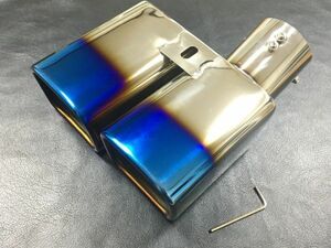  free shipping TOYOTA Alphard Vellfire 30 series exclusive use burning blue muffler cutter titanium blue *