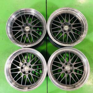 NT428 中古 BBS LM風 ホイール 20×8.5J +34 20×10J +40 PCD 114.3 4本セット【16系アリスト18系クラウン/30系セルシオ】