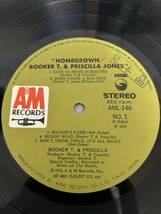 ◎T162◎LP レコード ブッカー T.とプリシラ・ジョーン BOOKER T. ＆ PRISCILLA/ホーム・グローン HOME GROWN/AML-146/見本盤_画像4