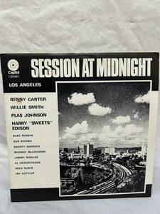 ◎T277◎LP レコード 美盤 Benny Carter ベニー・カーター 他/Session at Midnight Featuring THE ALL STARS/6E 052 81006M/デンマーク盤