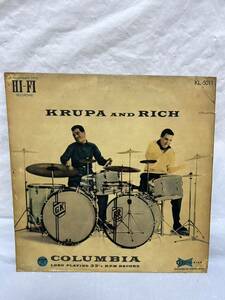 ◎T386◎LP レコード 重量盤 GENE KRUPA and BUDDY RICH クルーパ・リッチ・ドラム合戦/KL 5011