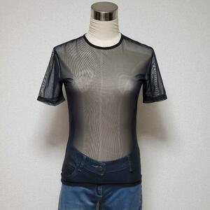 MICHEL KLEIN Michel Klein black see-through cut and sewn size 38( approximately M size corresponding )