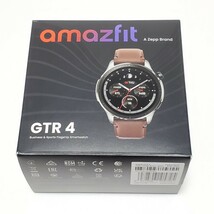 Amazfit アマズフィット GTR4 ヴィンテージブラウンレザー スマートウォッチ 美品_画像8