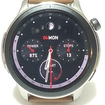 Amazfit アマズフィット GTR4 ヴィンテージブラウンレザー スマートウォッチ 美品_画像2