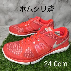 【NIKE】ナイキ　フレックス 2014 ラン　24.0cm　赤