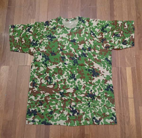 陸上自衛隊 Tシャツ 半袖 2型迷彩 サイズLL コットン100％ 未使用 新品