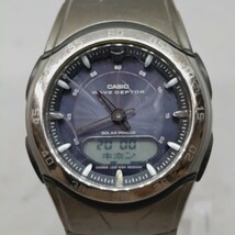 【ジャンク品】CASIO カシオ WAVE CEPTOR ウェーブセプター WVA-300 2368 電波ソーラー メンズ 腕時計　み_画像1