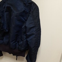 ★中古品★ U.S.AIR FORCE JACKET FLYING INTERMEDIATE B-15C フライトジャケット ネイビー系 アウター アメリカ製 サイズ38 み_画像8