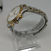 【電池切れジャンク品】LONGINES ロンジン メンズ L3.610.5 クロノグラフ ゴールデンウイング ホワイト文字盤 ゴールド ファイブスター だ_画像2