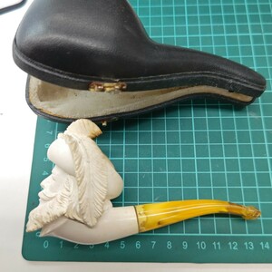 【ジャンク品】喫煙具 パイプ アンティーク レトロ　約13.5cm　だ