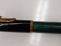 Pelikan ペリカン 万年筆 W.-GERMANY ブラック × ゴールド ペン先 14C-585 EF 筆記用具 文房具 ケース付き　み_画像9