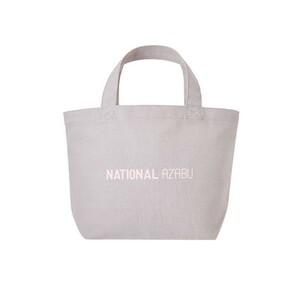 [ new goods unopened goods ] National flax cloth Mini tote bag gray pink 