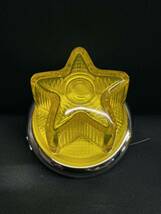 NEWスターマーカーセット　2個　黄　イエロー　星形マーカー　レトロ　デコトラ　アート　バスマーカー ガラス 星型 アートステンレス ASC_画像2