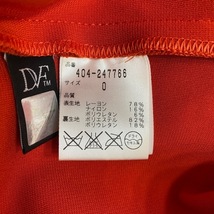 ダイアン・フォン・ファステンバーグ DIANE VON FURSTENBERG(DVF) サイズ0 XS - レッド レディース ノースリーブ/ひざ丈 ワンピース_画像4