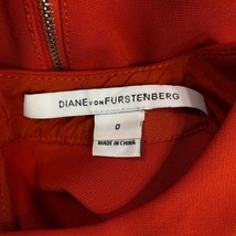 ダイアン・フォン・ファステンバーグ DIANE VON FURSTENBERG(DVF) サイズ0 XS - レッド レディース ノースリーブ/ひざ丈 ワンピース_画像3