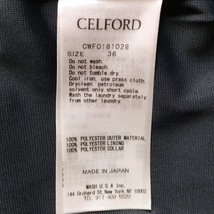 セルフォード CELFORD サイズ36 S - ネイビー×白 レディース 長袖/ひざ丈 ワンピース_画像5