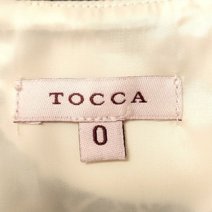 トッカ TOCCA サイズ0 XS - アイボリー×黒×ベージュ レディース クルーネック/七分袖/ロング ワンピースの画像3