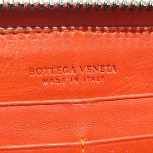 ボッテガヴェネタ BOTTEGA VENETA 長財布 114076 ジップアラウンドウォレット,イントレチャート レザー レッド ラウンドファスナー 財布の画像5