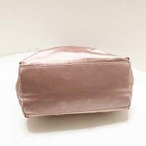 プラダ PRADA トートバッグ B8221 - サテン×プラスチック ピンク プラスチックハンドル バッグの画像4