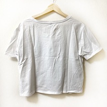 モスキーノ MOSCHINO 半袖Tシャツ サイズl-S - 白×黒 レディース クルーネック/レース/クマ トップス_画像2