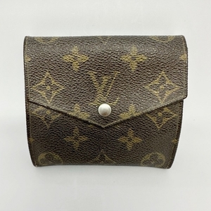 ルイヴィトン LOUIS VUITTON Wホック財布 190 ポルトモネビエ(旧型) モノグラム・キャンバス - 884AN 財布 モノグラム