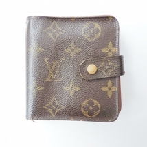 ルイヴィトン LOUIS VUITTON 2つ折り財布 M61667 コンパクトジップ モノグラム・キャンバス - CT1020 財布 モノグラム_画像1