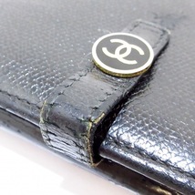 シャネル CHANEL 長財布 ココボタン レザー 黒 8番台 財布_画像7