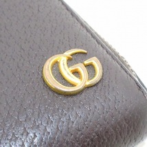 グッチ GUCCI 長財布 428736 GGマーモント レザー ダークブラウン ラウンドファスナー 財布_画像6