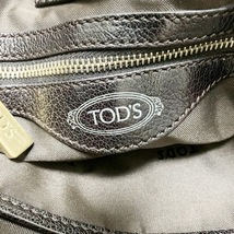 トッズ TOD'S トートバッグ - レザー ダークブラウン バッグ_画像8