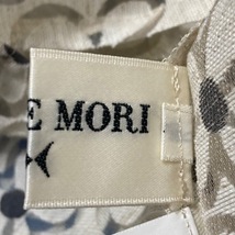 ハナエモリ HANAE MORI 長袖シャツブラウス サイズ9 M - ベージュ×ダークグレー レディース 花柄/シースルー トップス_画像4