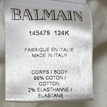 バルマン BALMAIN ジーンズ/デニムパンツ サイズ34 S バイカーデニム 白 レディース フルレングス ボトムス_画像4