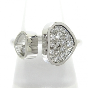  Chopard Chopard ring 11 number 829482 happy diamond / happy Heart K18WG× diamond beautiful goods accessory ( finger )