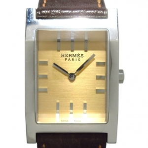 HERMES(エルメス) 腕時計■美品 タンデム TA1.710 レディース □E ブロンズ