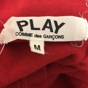 プレイコムデギャルソン PLAY COMMEdesGARCONS 長袖セーター/ニット サイズM - レッド レディース トップスの画像3