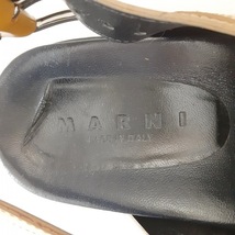 マルニ MARNI サンダル 35 1/2 - レザー ダークイエロー×黒 レディース 靴_画像5