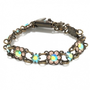  Michal Negrin Michal Negrin bracele - metal material × rhinestone bronze × blue × multi accessory ( arm )