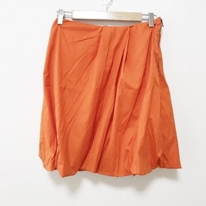  Prada PRADAba Rune юбка размер 38 S - orange женский колено длина низ 